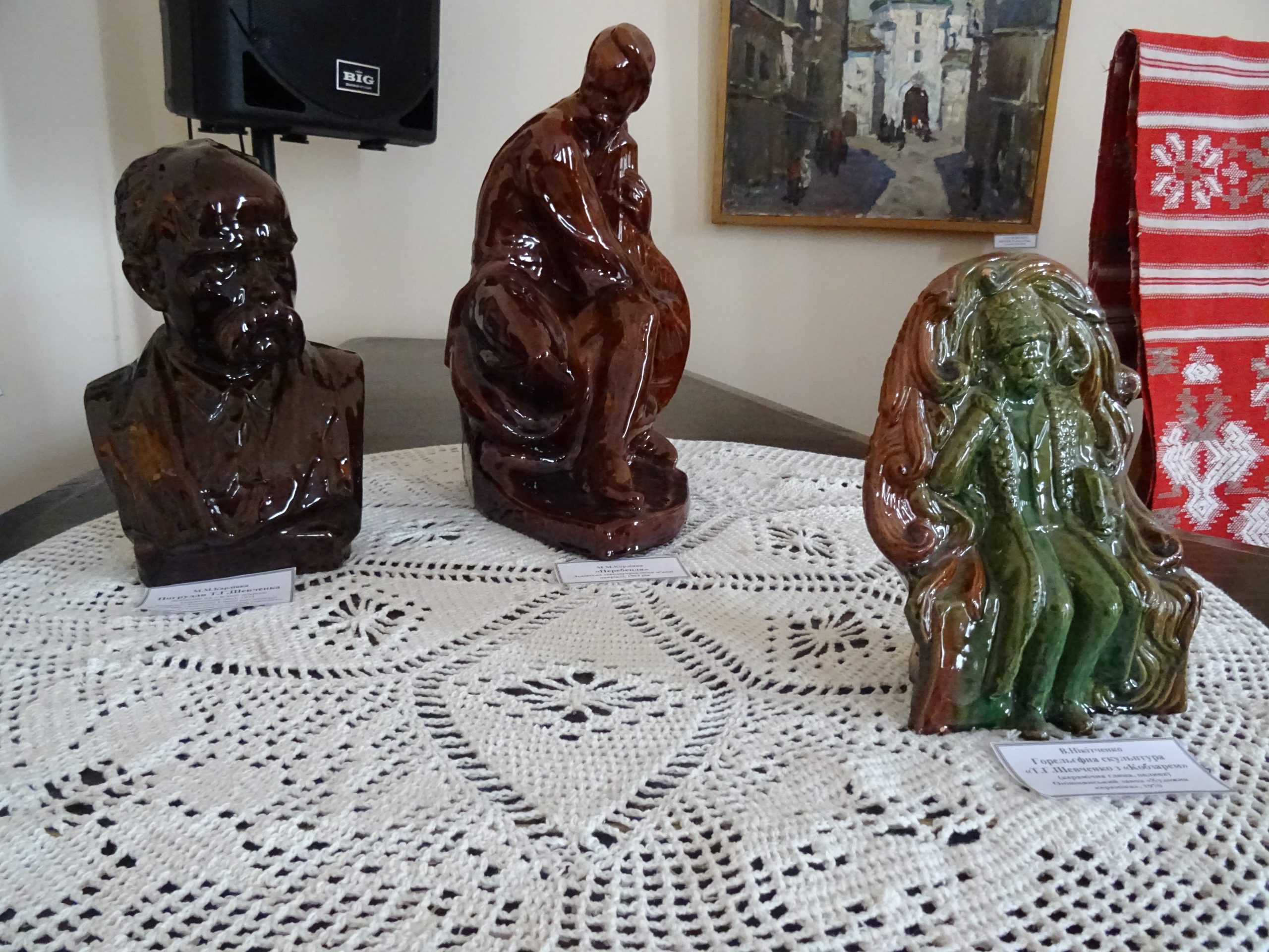 Виставка фарфорових скульптур присвячених 205-й річниці з дня народження Т.Г. Шевченка